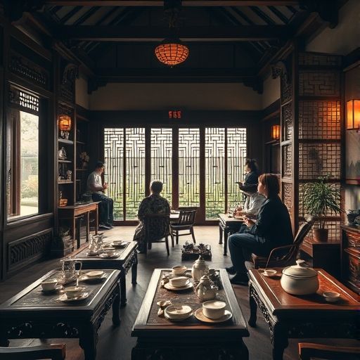 龙岗茶肆室内环境