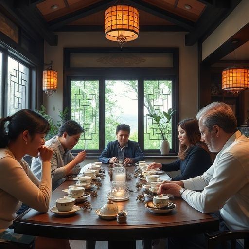 广州茶肆品茶场景