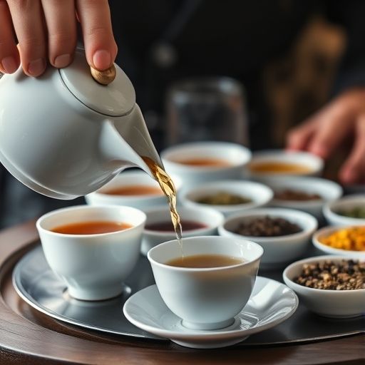 茶艺师冲泡茶叶