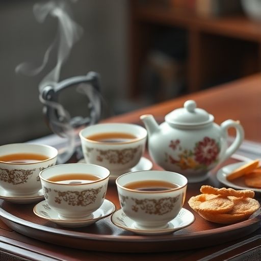 深圳高端工作室茶具与茶点