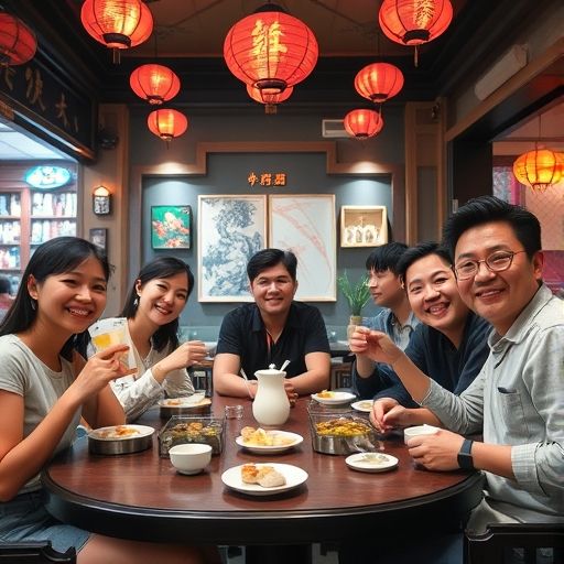 广州茶肆聚会