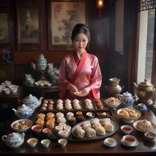 中圈外围茶肆的早茶文化