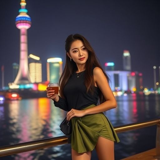 珠江边品茶
