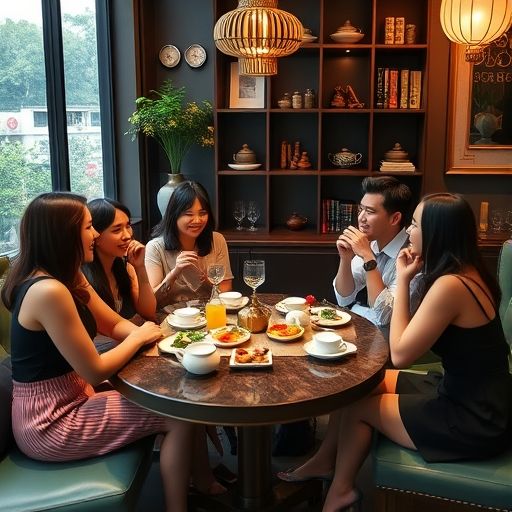 朋友们在广州喝茶海选工作室聚会