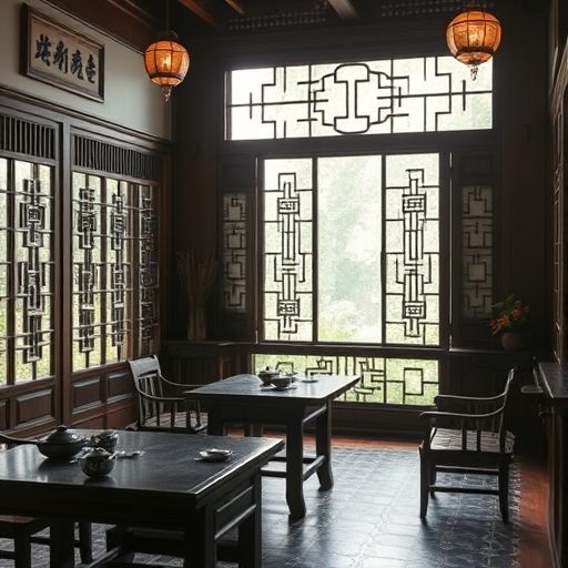 广州传统茶肆内部