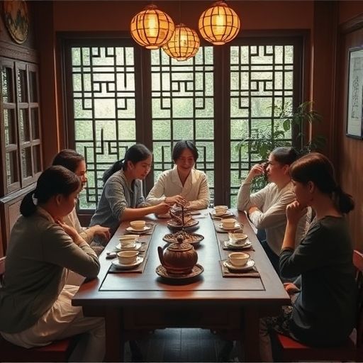 深圳龙华茶室交流场景
