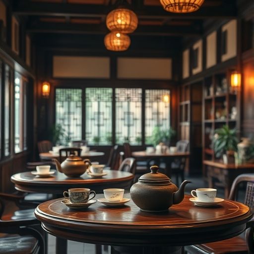 广州传统茶肆内部