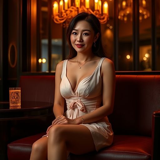 熟女凤楼在夜场会所的互动瞬间