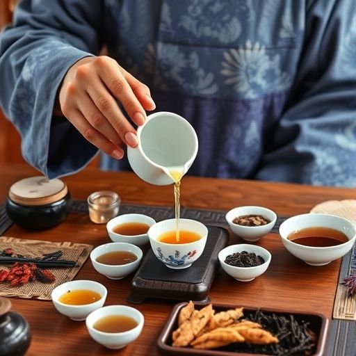 茶艺师在广州喝茶海选工作室泡茶