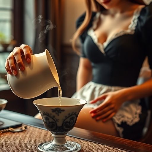茶艺师手把手教学的真实瞬间