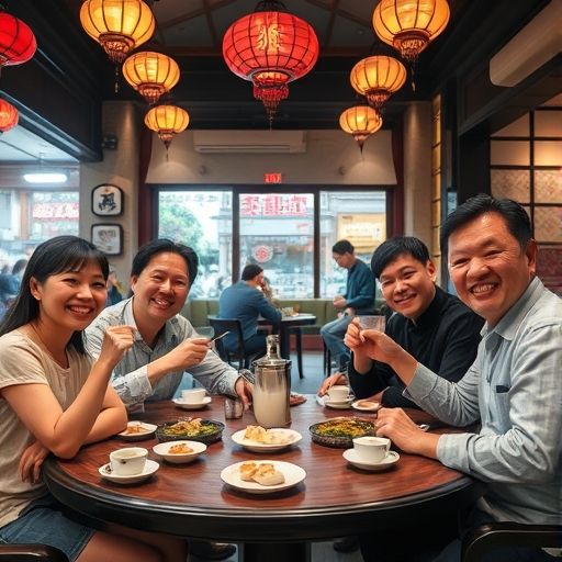 广州茶肆聚会
