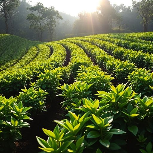 广州附近的茶园风光