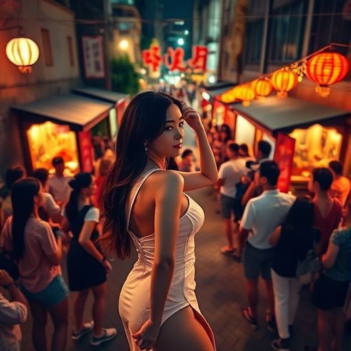 中圈外围街头音乐的热闹氛围