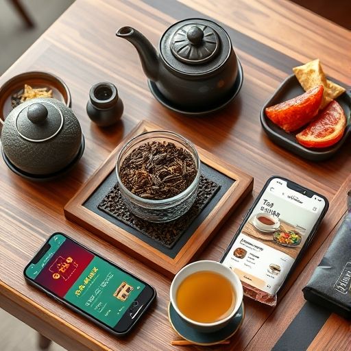 高端茶具与智能点单
