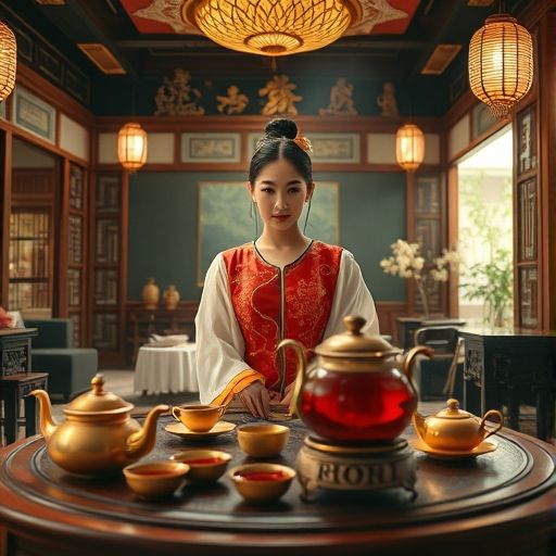 茗香阁茶肆内部