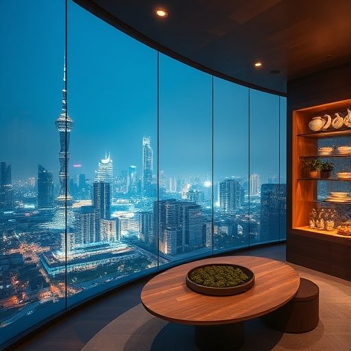 天河茶肆夜景