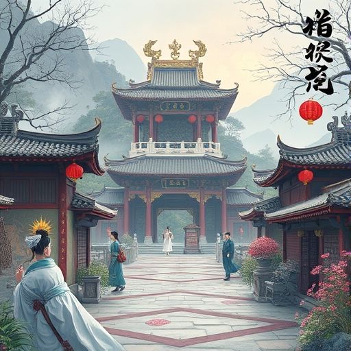 茶室庭院宁静氛围