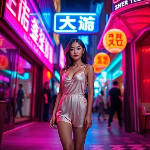 深圳夜场会所入口夜景