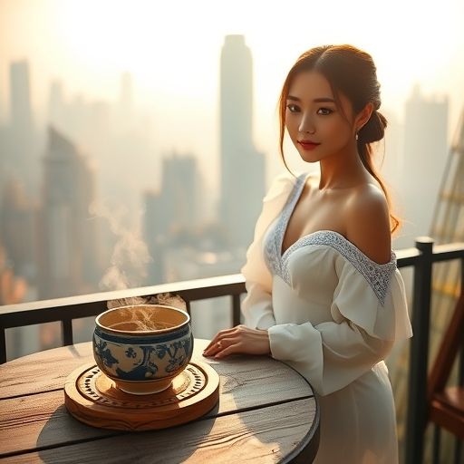清晨新茶