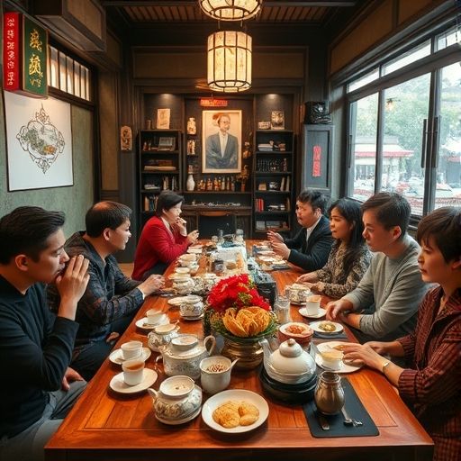 白云区茶肆的早茶场景