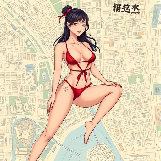 老司机指引新手在城市地图上寻找桑拿会所