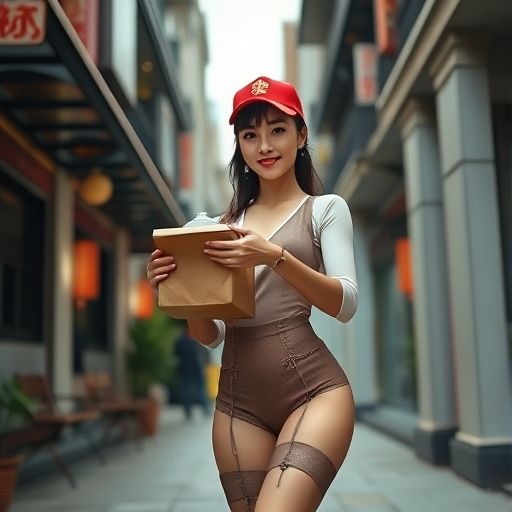外卖员送达时的场景还原