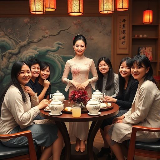 朋友聚会喝茶