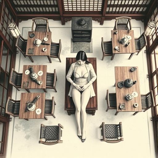 茶室内的静谧空间