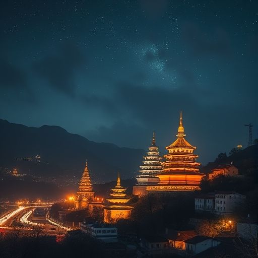 魔都夜晚街头一处隐藏的会所入口