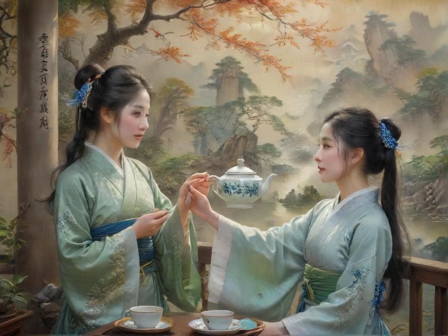 深圳龙华喝茶会所茶艺表演场景