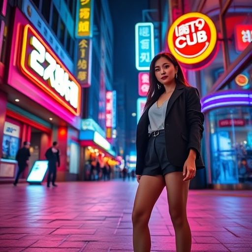 深圳夜场会所入口夜景