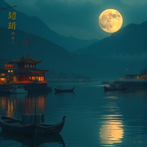 广州海珠岸尚水堂会所入口夜景
