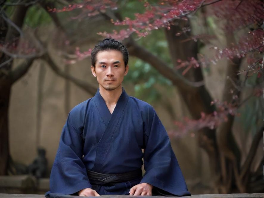 一名男性背对镜头坐在桑拿房内，蒸汽弥漫，光线温暖，他闭着眼睛，表情放松，享受着桑拿带来的舒适与解压。