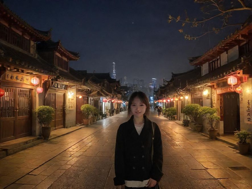 夜幕下繁华都市的璀璨灯火，象征着隐藏在光影中的无限可能。