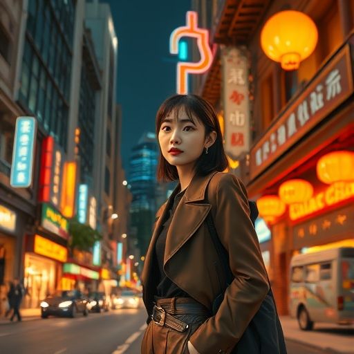 广州百花园周边夜景