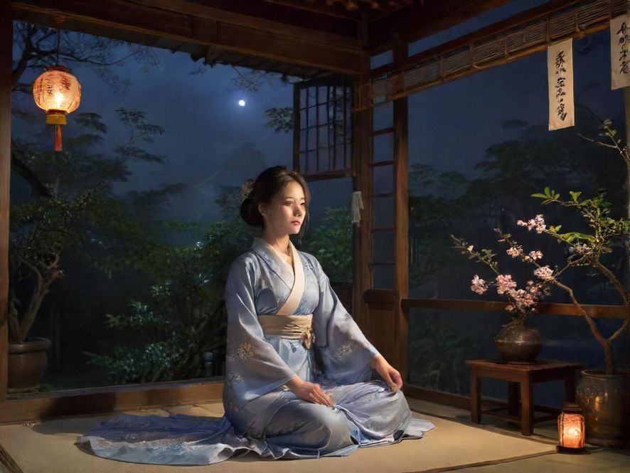 深圳夜景茶室，氛围温馨，城市灯光点缀