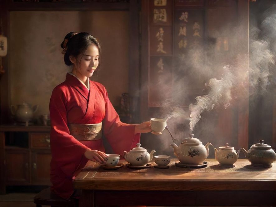深圳品茶会所茶艺表演氛围