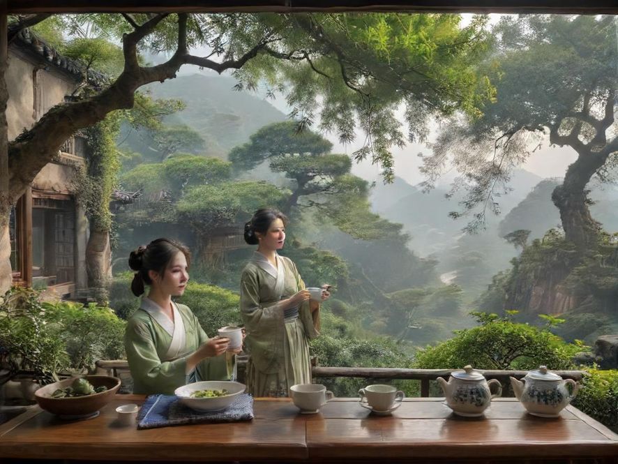 深圳高端喝茶茶室精致摆设