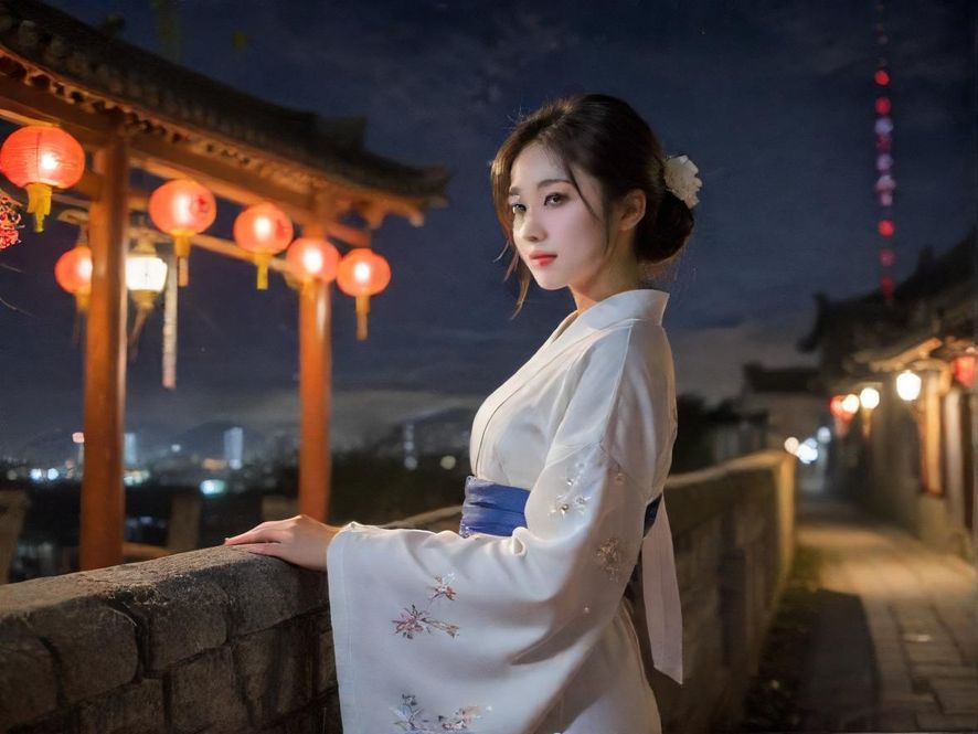 广州白云区夜景，灯火辉煌