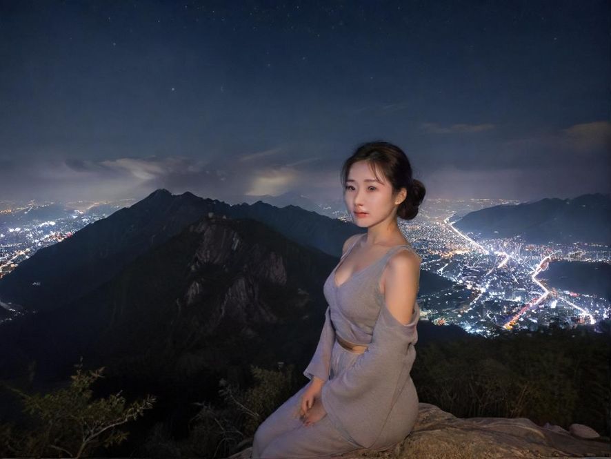 从高处俯瞰深圳南山的璀璨夜景，暗示着城市中的隐藏休闲场所。