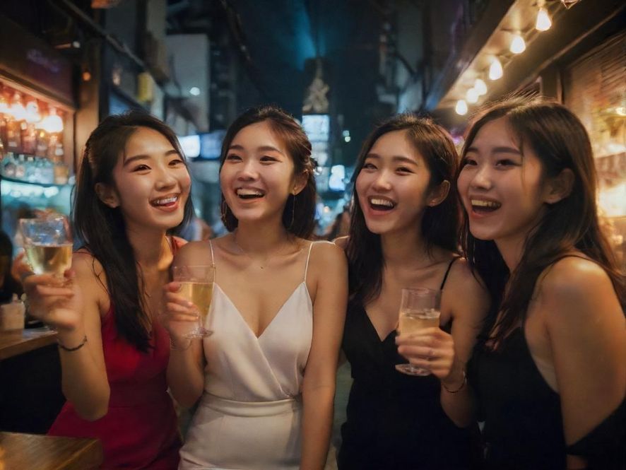 浦神论坛用户在特色酒吧聚会