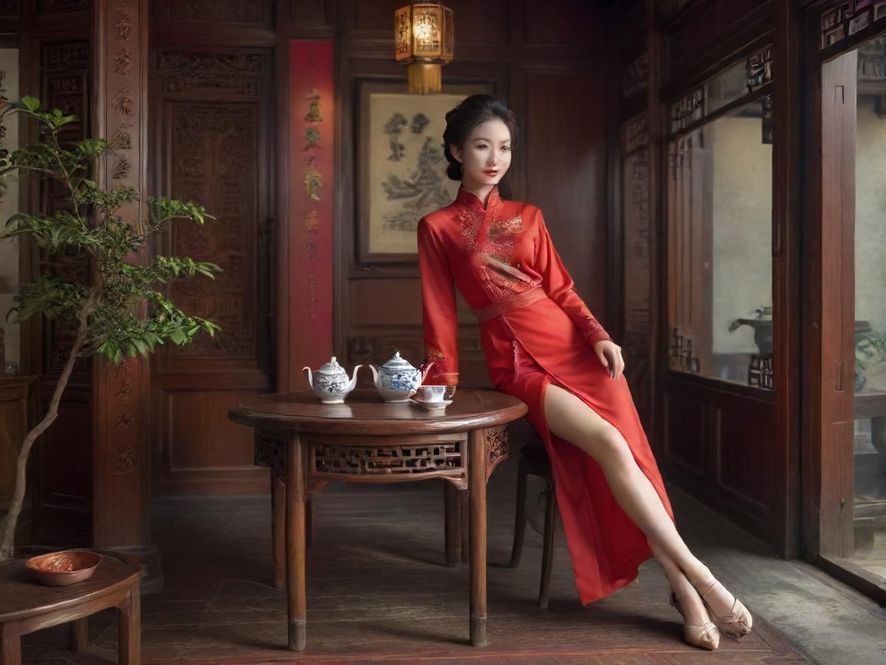 广州越秀区传统茶社场景