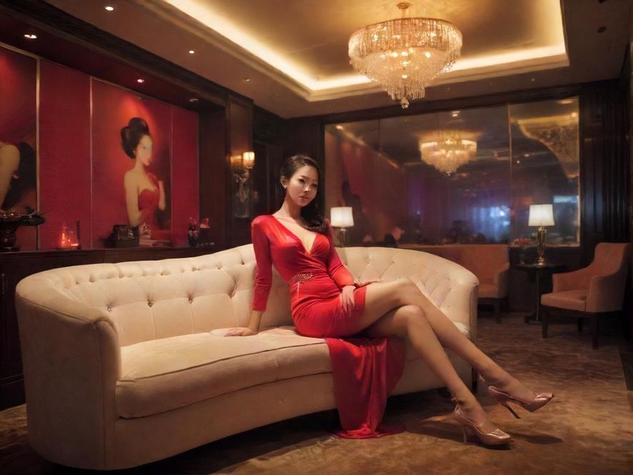 深圳某高端会所休息区一角，氛围静谧舒适。