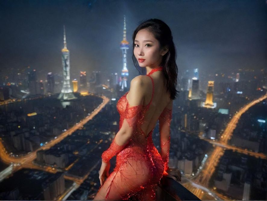 广州璀璨夜景，休闲娱乐的背景