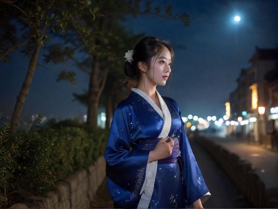夜场会所入口的氛围感照片