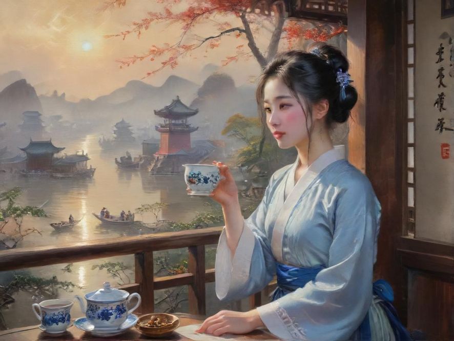 广州老街巷隐藏茶社实景图