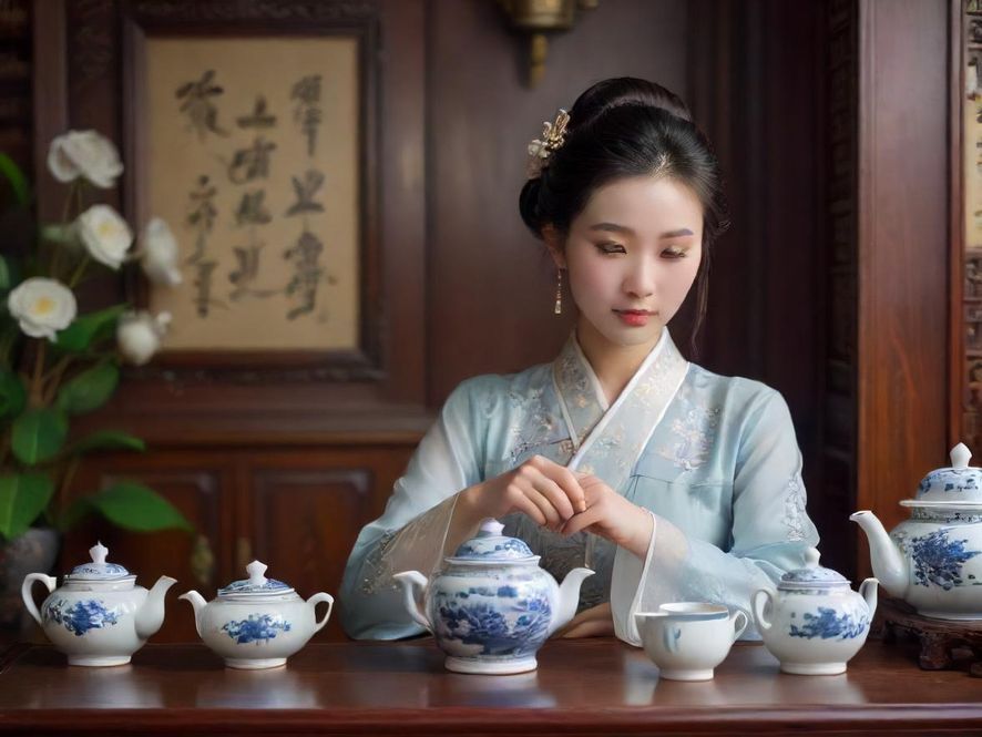 广州茶艺师现场表演泡茶