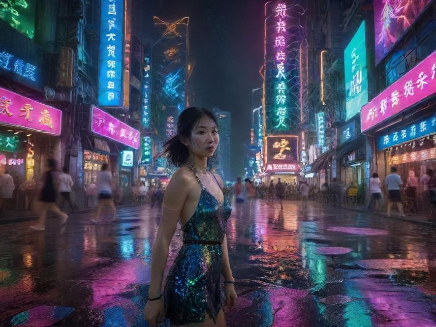 广东夜生活街景