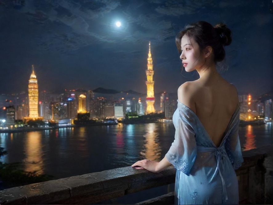 惠州夜景城市全景