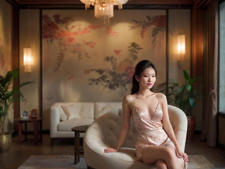 深圳罗湖一家私人工作室，舒适的沙发，柔和的灯光，营造出放松的氛围。